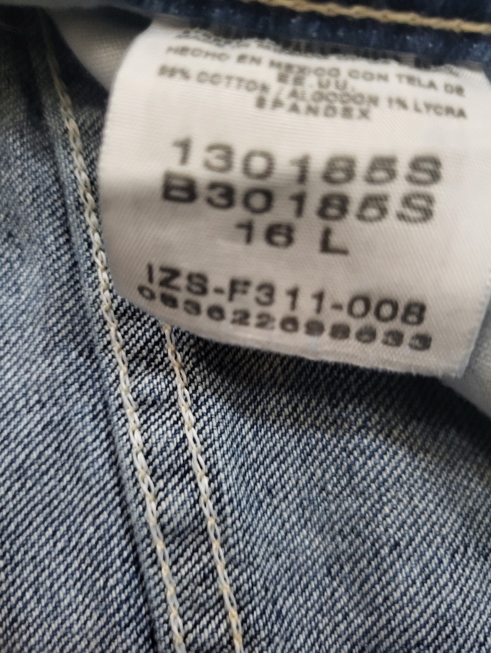 RIDERS By LEE Relaxed Blue Jeans Women Size 16 L - Picture 7 of 9
